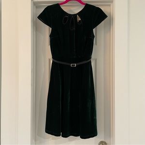ModCloth green velvet dress